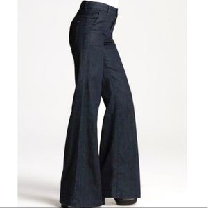 Vince Fonda Trouser Nella Wash Wide leg denim blue Jeans 27